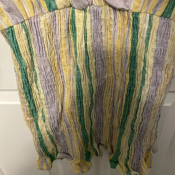 Zara Sz Medium Smocked Skirt Dress GUC BSC - Picture 3 of 7